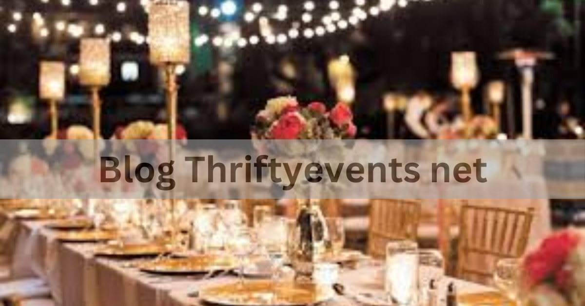 Blog Thriftyevents net